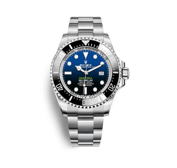The durable copy Rolex Sea-Dweller Deepsea 126660 watches are Oystersteel, which can guarantee water resistance to 12,800 feet.