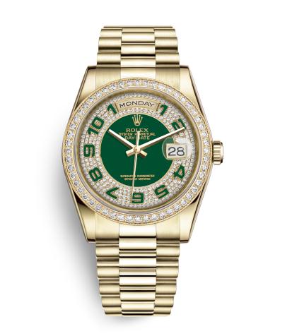 The perfect watches fake Rolex Day Date 118348 are worth for men.