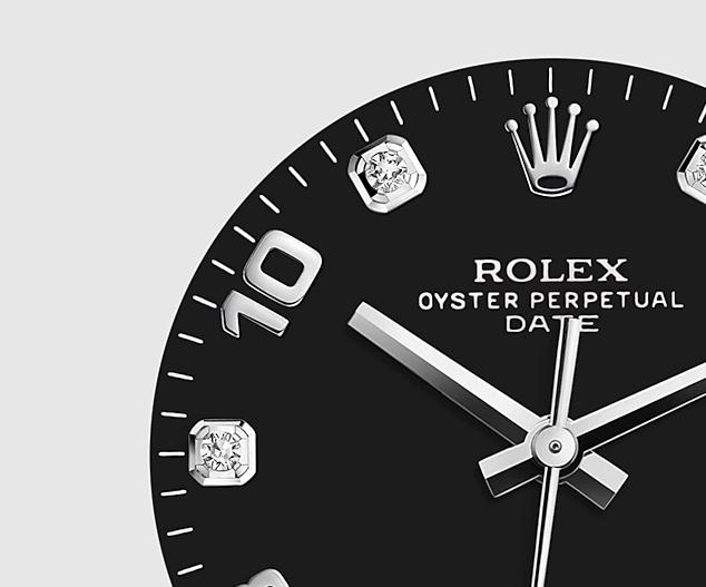 The 34 mm replica Rolex Datejust 34 115234 watches have black dials.
